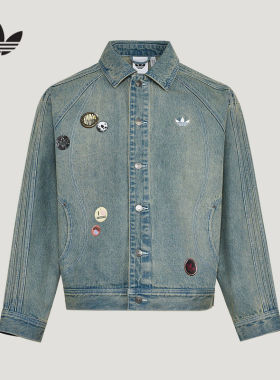 adidas阿迪达斯官方运动2026春男牛仔夹克 KT6363