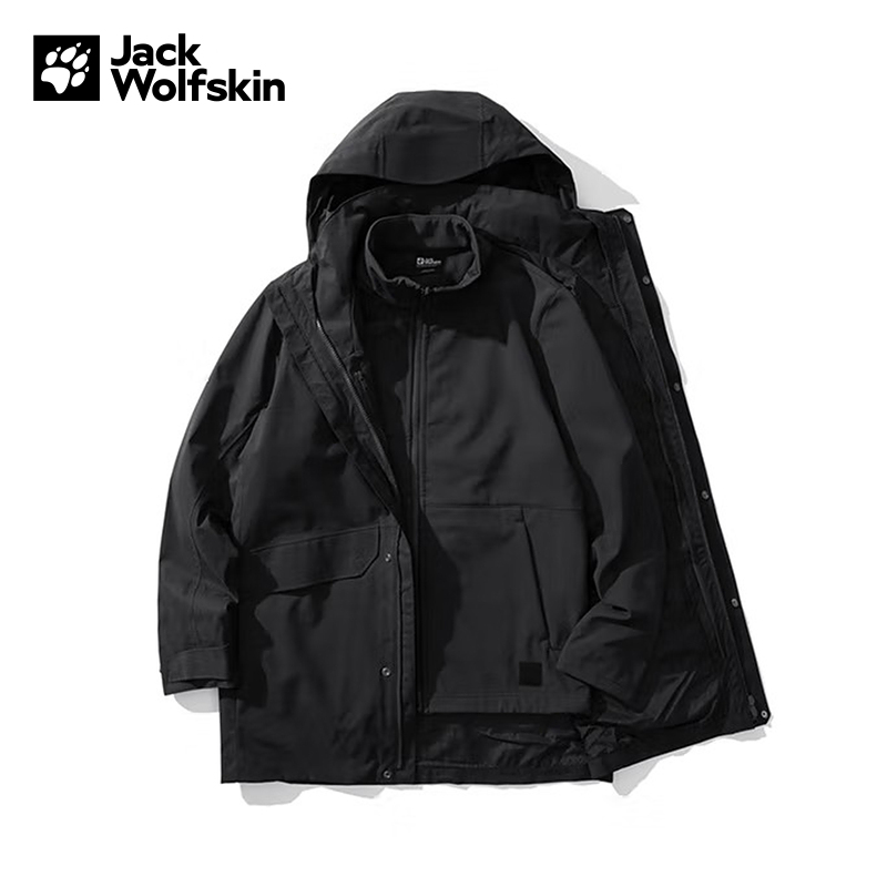 JACKWOLFSKIN狼爪运动户外2025F/W男三合一夹克 A62268-6350