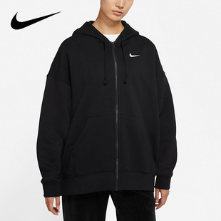 Nike耐克外套女装 010 运动服舒适加绒连帽休闲夹克DD5635 新款