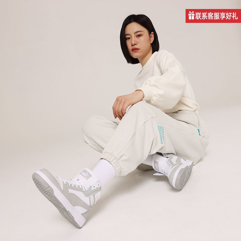 PUMA彪马男女款冬季新款休闲鞋保暖小白鞋运动高帮板鞋387592