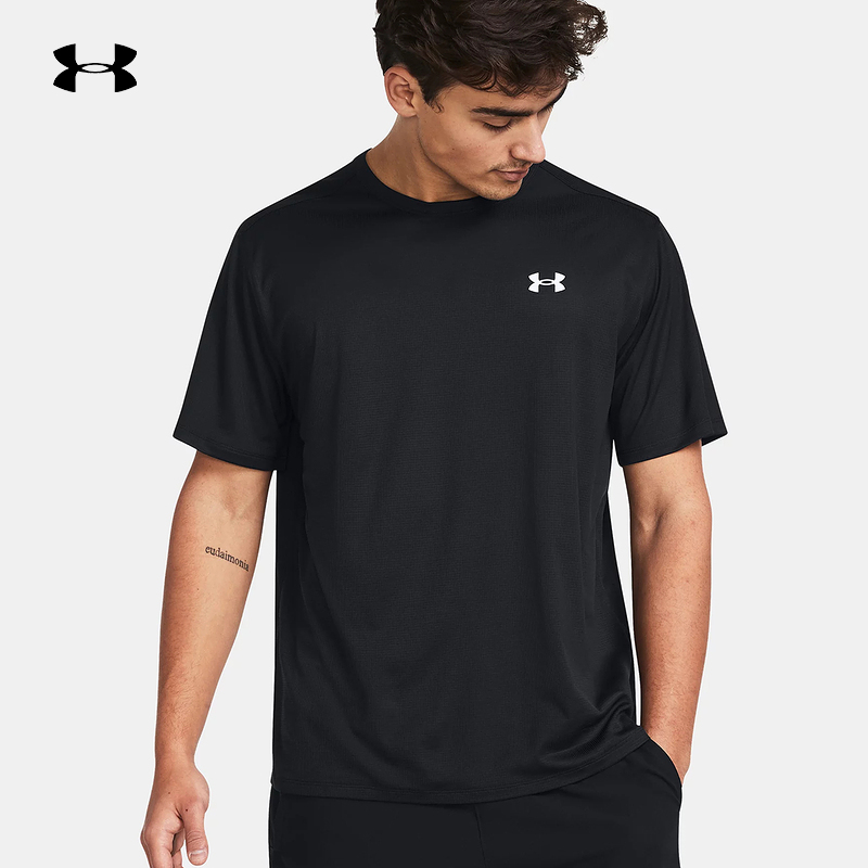 UNDERARMOUR安德玛官方运动2025S/S男短袖T恤 1382804-001