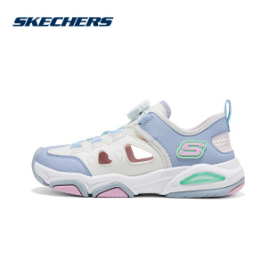 Skechers斯凯奇2026新款夏季女童旋转钮舒适休闲包头凉鞋319204L