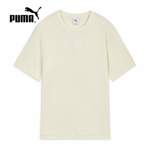 PUMA彪马夏季新款男子上衣透气宽松休闲运动纯棉短袖T恤638468-91