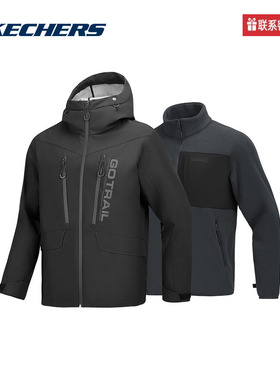 斯凯奇运动2025春男梭织外套 P125M059-0018