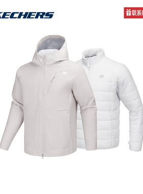 斯凯奇运动2025春男梭织外套 P125M016-001K