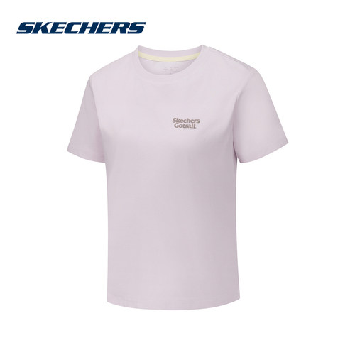 Skechers斯凯奇26夏女运动短袖T恤休闲索罗娜凉感针织衫 P326W007