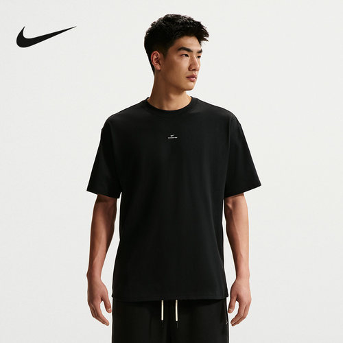 NIKE耐克男子T恤夏新款篮球训练运动小标休闲针织短袖IR1862-0