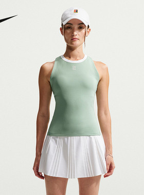 Nike耐克DRI-FIT女子速干网球背心26夏新款无袖运动T恤FZ6658-006