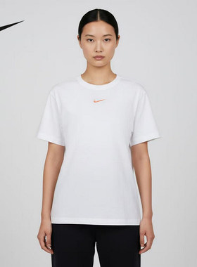 NIKE耐克女子T恤夏季新款背部图案运动休闲短袖针织衫 IR7561-100