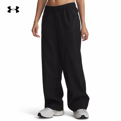 安德玛UNDERARMOUR运动2026S/S女梭织长裤 6014752-008