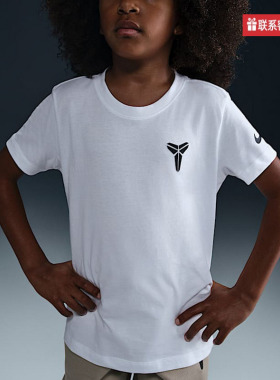 Nike耐克男女童T恤大童新款舒适百搭休闲运动上衣HM5667-100