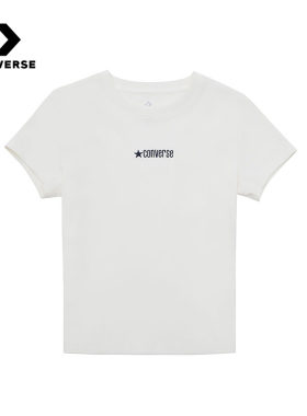 Converse匡威夏季女子休闲短袖潮流简约百搭圆领T恤衫 WCJ768-