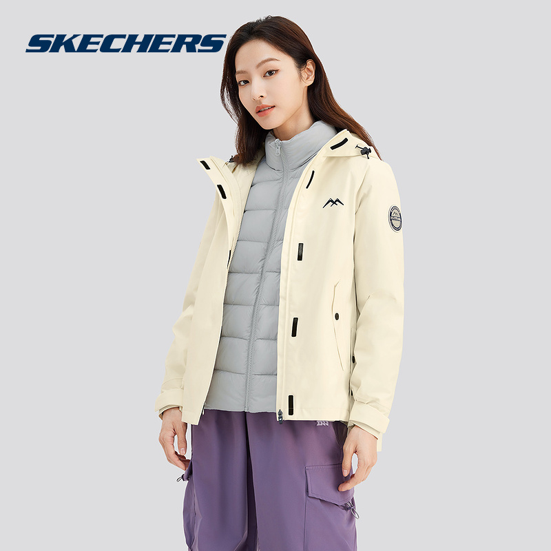 SKECHERS斯凯奇运动2024冬女羽绒服 L424W169-02ZL