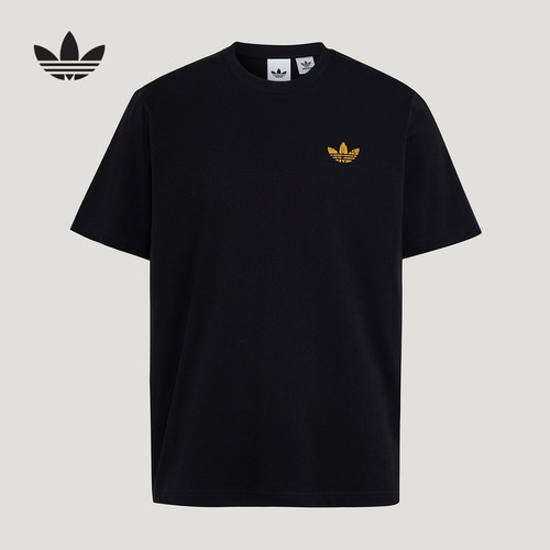 adidas阿迪达斯三叶草2026夏男纯棉舒适休闲运动短袖T恤 LE7353