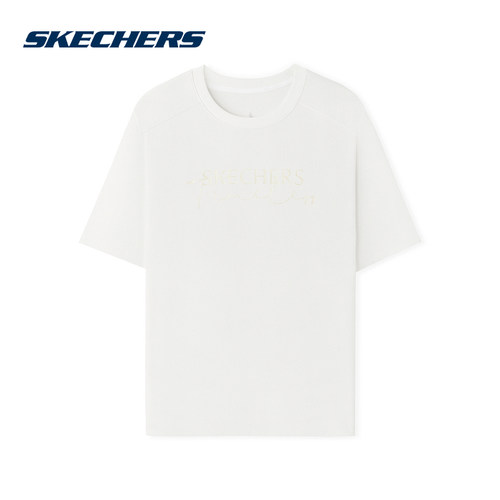 Skechers斯凯奇26夏男女款运动短袖圆领休闲百搭T恤衫 P226U013