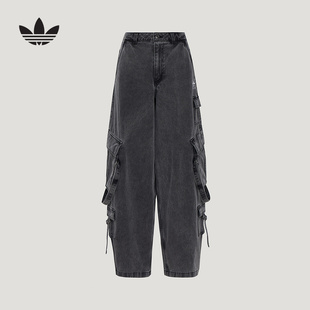 adidas阿迪达斯官方运动2026春女工装 KU9535 长裤