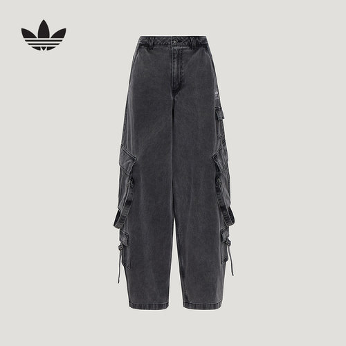 adidas阿迪达斯官方运动2026春女工装长裤 KU9535