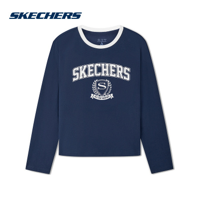 斯凯奇运动2025秋女长袖衫 L325W005-002Z