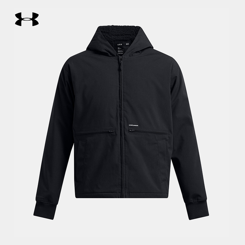 UNDERARMOUR安德玛官方运动2025男羊羔绒夹克 1387568-001