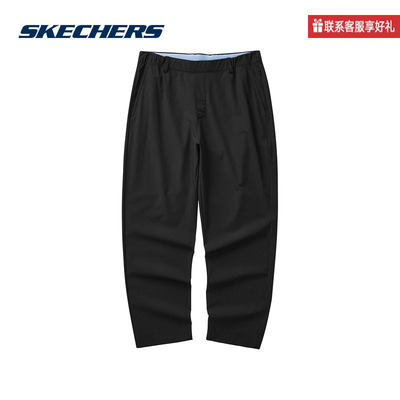 斯凯奇男长裤2025夏季新款漫步系列运动休闲直筒裤L224M011/00