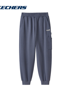 SKECHERS斯凯奇运动2024冬男针织长裤 L324M056-026R