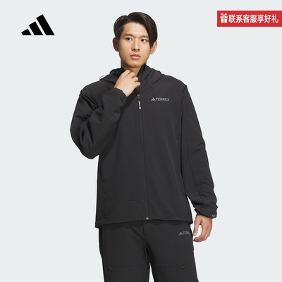 adidas阿迪达斯官方运动2025春男梭织夹克 JE8282