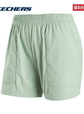 SKECHERS斯凯奇PERFORMANCE女士新款梭织短裤P323W008/02QQ