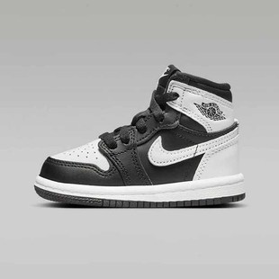 JORDAN AJ1黑白复刻鞋 010 耐克男女童鞋 婴童高帮运动童鞋 FD1413