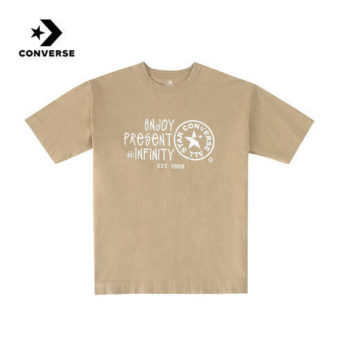 Converse匡威26夏情侣款运动休闲圆领舒适时尚短袖T恤 UCJ755-X63