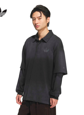 adidas阿迪达斯官方运动2026春男长袖POLO KR5053