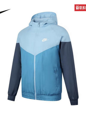 Nikenike耐克童装2025春季新款男大童运动休闲夹克外套HJ2534-422