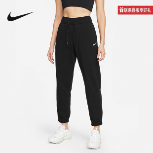 Nike耐克针织长裤女子夏季新款刺绣宽松运动裤DM6420-010