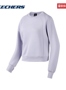 斯凯奇运动2025秋女针织套头卫衣 P324W033-02N4