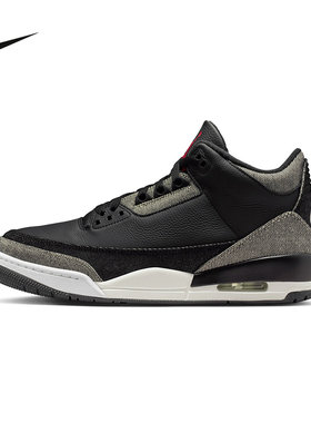 NIKE耐克男鞋Air Jordan 3 AJ3李维斯联名复古篮球鞋IR0914-400