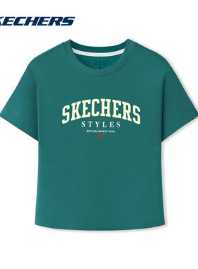 SKECHERS(斯凯奇)|（新款）2026夏女短袖衫 L226W051-06CG