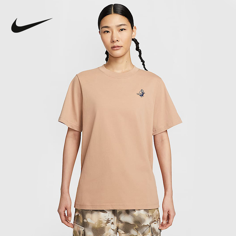 Nike耐克官方运动2025夏女短袖针织衫 IH0826-200