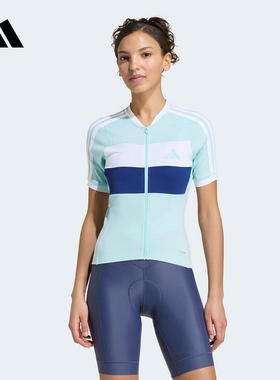 adidas阿迪达斯2026夏女TEMP MER JSY W骑行短袖运动比赛服KB9577