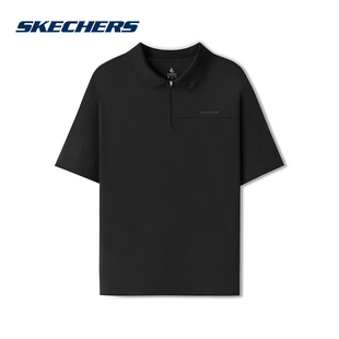 L225M037 03B6 POLO衫 SKECHERS斯凯奇2025夏男短袖