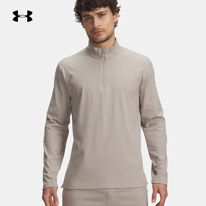 UNDERARMOUR安德玛运动2025男长袖半拉链 1387905-203