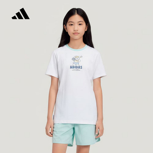 阿迪达斯 （adidas）|（新款）2026夏女小童短袖套装 KH0245