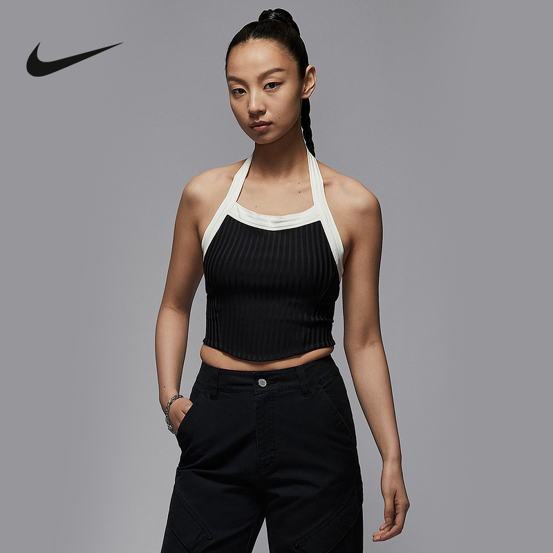 Nike耐克官方运动2025夏女针织背心 HJ0053-010
