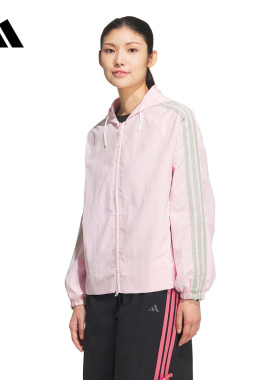 adidas阿迪达斯官方运动2026春女梭织夹克 KR7603