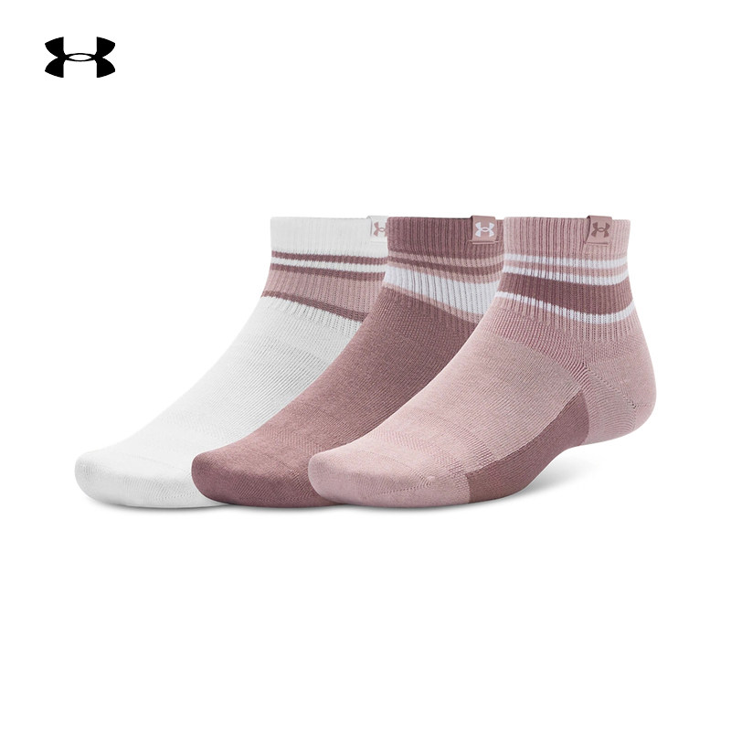 UNDERARMOUR安德玛官方运动2025F/W中性中筒袜 1390131-101