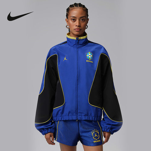 耐克NIKE女子超宽松梭织夹克透气短款运动梭织外套 IF3865-419