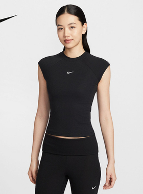 NIKE耐克运动2026春女短袖针织衫 IF0243-010