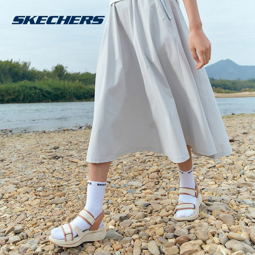Skechers斯凯奇2026夏季新款女士运动休闲时尚百搭长裙 P226W125