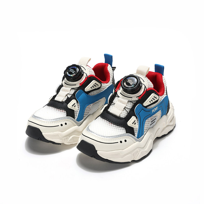 波尼Pony大童女童款低帮网面透气复古慢跑运动休闲鞋242K1MD02BL