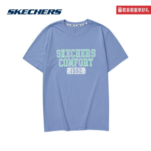 0221 L224M095 斯凯奇运动2025夏男短袖 针织衫