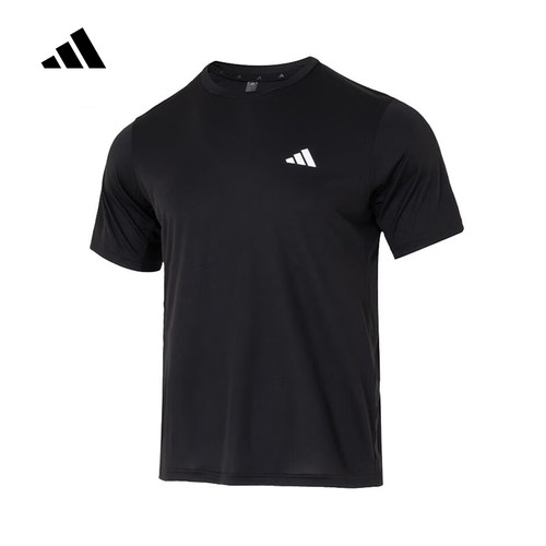 adidas阿迪达斯2026春男休闲运动训练健身短袖T恤 KU8712