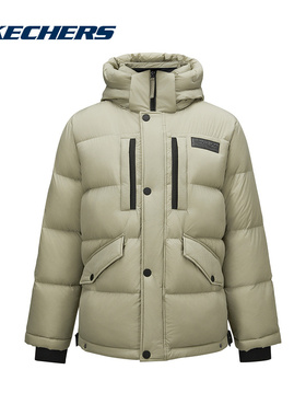 斯凯奇运动2025冬男短羽绒服 L424M032-04AU